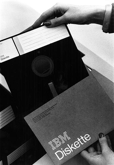 Picture of an 8-inch diskette